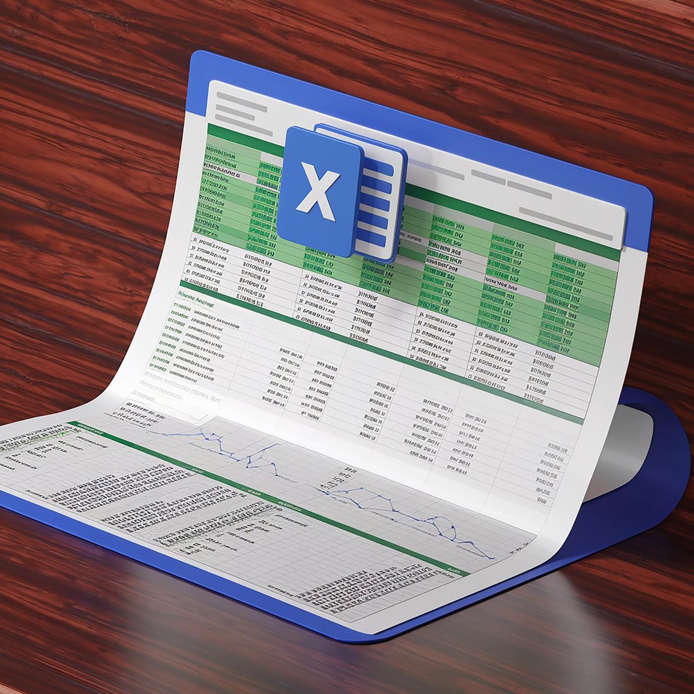 A laptop showing a dense spreadsheet of transactions